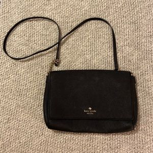 Kate Spade Black Flap Crossbody